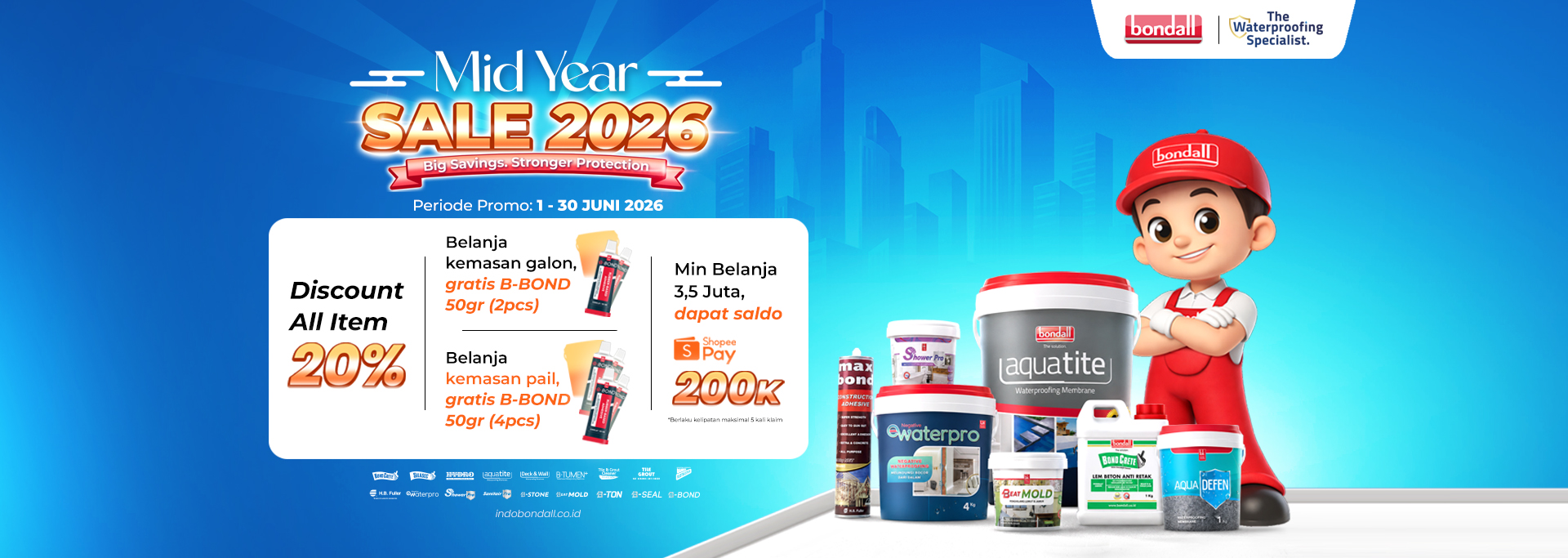 Pelapis anti bocor Bondall